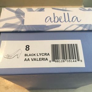 Pumps..Black Lycra..Padded insoles..Size 8